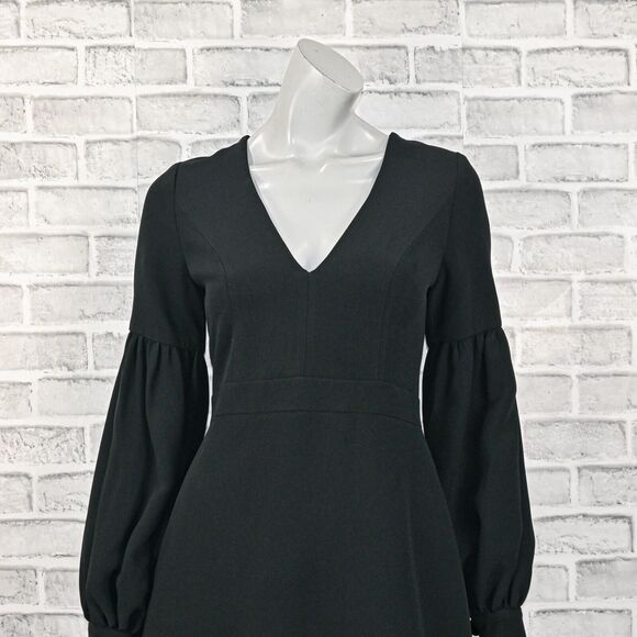 ALEXIS Women's Ellena Puff Sleeve Mini Dress in Black size Small - Picture 8 of 12